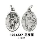 Mecrt Best Seller 2.2cm Double Sided Religious Pendant Saint Experdee + Guardian Angel Hot Jewelry Made of Alloy - Image 4
