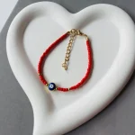 Colored Flowers Rice Beads Beaded Friendship Couple Eye Handmade Bracelet Bohemian Ins Bracelet - Image 3