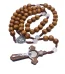 Wooden Rosary Crucifix Catholicism Gifts Religious Rosaries Prayer Beads Christian Catholic Cross Jesus Christ Jewelry