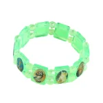 Hot Selling Catholic Cross Luminous Saint Image Religious Bracelet Resin Elastic Beaded Personalized Bracelet - Image 5