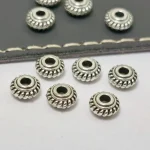Mecrt HA17014 Retro Flying Saucer Beads for DIY Necklace Making Loose Separated Jewelry Components - Image 6