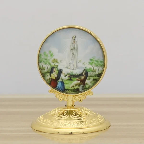 Christian Religion Decoration Alloy Angel Guadalupe Virgin Mary Catholic Jesus Heart Church Statue Home Decoration