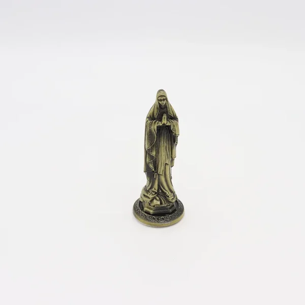 Catholic Statue Beckoning Ancient Green 3D Gold Metal Jewelry Ornaments Home Car Desktop Decorations Crafts Cross Figuri