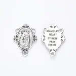 DIY Jewelry Accessories Vintage Zinc Alloy Electroplated IMMACULATEHEARTOF MARYPRAYFOR US Connector Wholesale Factory - Image 5