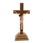 Mecrt Plastic Fluorescent Cross Ornaments Household Handicraft Luminous Jesus Catholic Christianity Gift