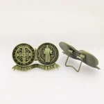 Hot-Selling Mecrt Retro Metal Home Decor Religious St. Benedict Badge Source for Car Desktop Catholic Ornament Mainly Alloy - Image 4