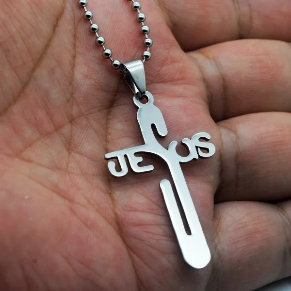 European American Style Titanium Steel Pendant Necklace for Men Korean Fashion Stainless Steel Sweater Chain for Women F