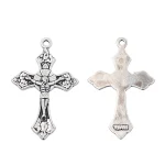 Mecrt Catholic Cross Pendant Zinc Alloy Colorful Jesus DIY Jewelry Accessories - Image 4