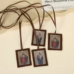 Mecrt Exquisite Handmade Pendants for Catholic Worship Religious Blessed Virgin Mary Scapular Jewelry Devotion Jesus Gifts - Image 4