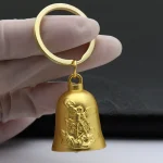 Vintage Small Metal Bell Guadalupe Pendant for Car Bag Decoration Jewelry Keychain Accessories - Image 4