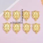 Alloy Virgin Mary Three Hole Connector DIY Necklace Rosary Jewelry Accessories - Image 5