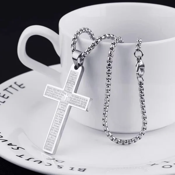 Wholesale Fashion New Style Stainless Steel Men Women Religious Cross Necklace Jewelry for Men Women