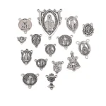 Factory Direct Supply Faith Necklace Bead Caps DIY Electroplated Alloy Jewelry Accessories Wholesale Non-Religious Triangle - Image 5