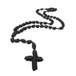 Catholic Knotted Rosary Rope Making Hand-tied String Rosary Cross Necklace Religious Prayer Blessing Knitted Jewelry Wholesale - Image 5