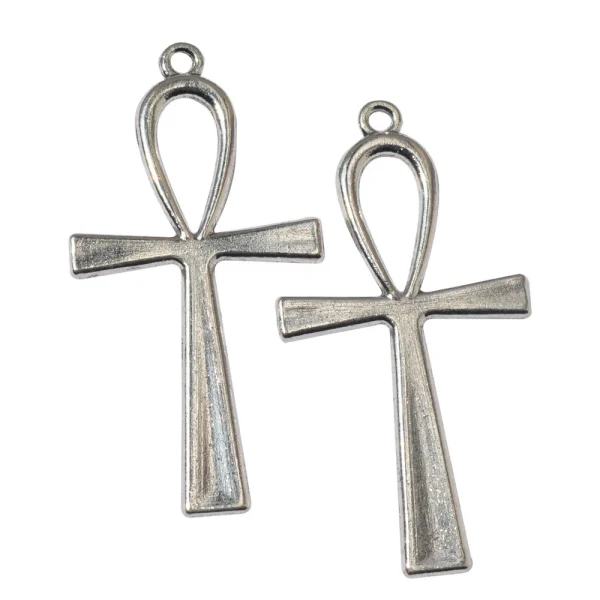 Retro Catholic Metal Cross Pendant Bronze Pendant Jewelry for Jewelry Making DIY Antique Big Ankh Cross Charms Wholesale