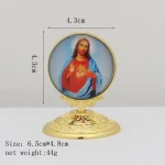 Christian Religion Decoration Alloy Angel Guadalupe Virgin Mary Catholic Jesus Heart Church Statue Home Decoration - Image 2