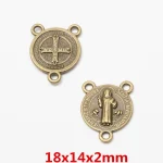 High Quality Many Design Antique Cooper Medal Blessed Mary Rosary Centerpiece - Image 3
