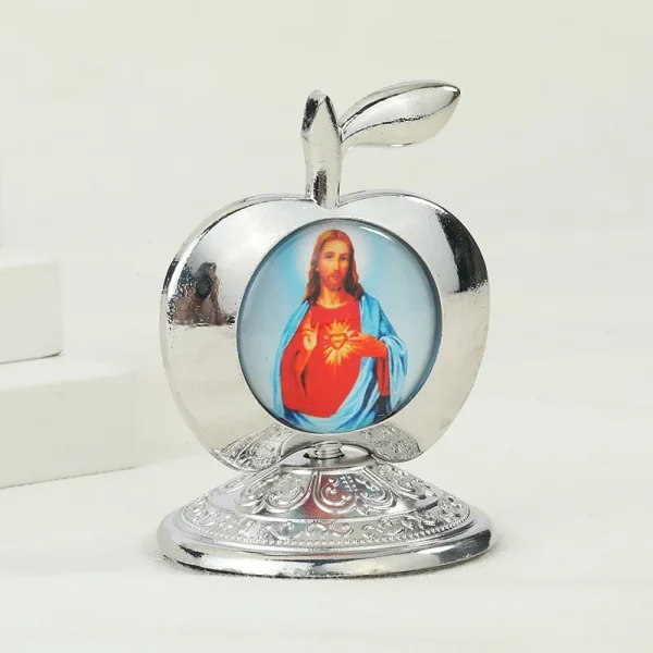 Catholic Theme Retro Religious Mary and Angel Oval Home Decorations Desktop Office Crafts Ornaments