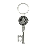 Catholic Saint Benedict Medal Keychain Medals Key Religious Key Holder Exorcism Christian Sacramental Medal Jewelry