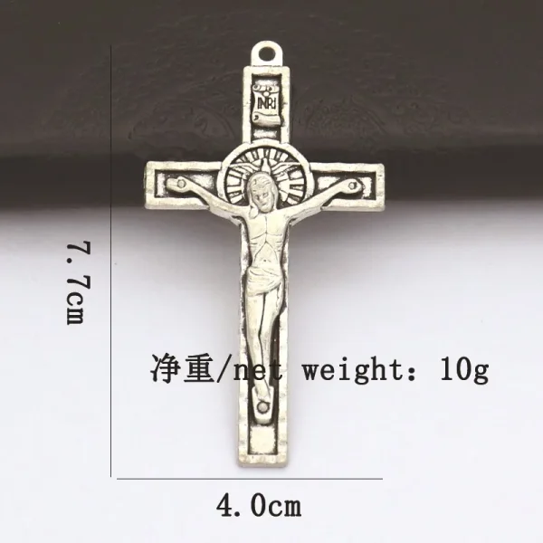 Mecrt Catholic Crucifix Beauty Necklace Keychain Pendant Fashionable Alloy Cross Shell Unisex Source Clothing Pendants C