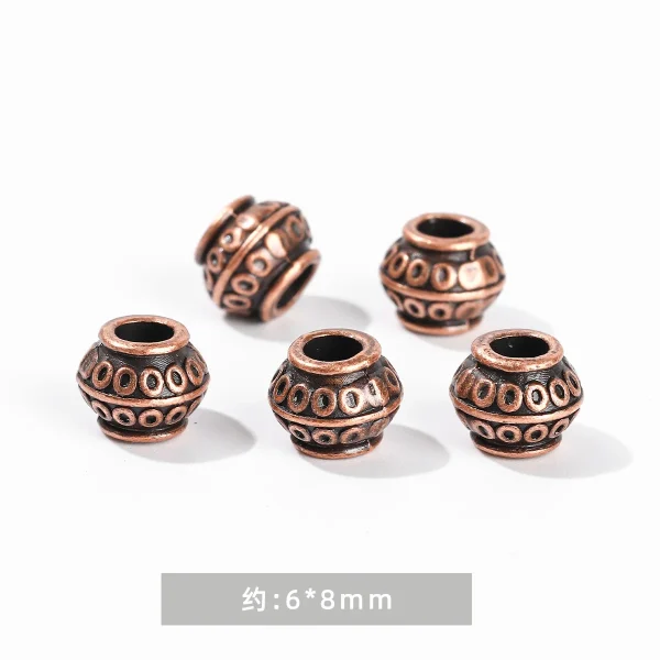 Zinc Alloy Disc Beads with Inlaid Diamonds DIY Handmade Bracelet Jewelry & Abacus Components Jewelry Findings Spacer