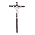 11*21cm Wooden Crucifix Wall Hanging Big Pray Cross for Church Home Decoration Model Product