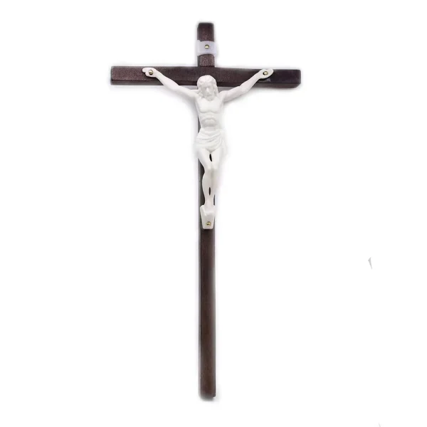 11*21cm Wooden Crucifix Wall Hanging Big Pray Cross for Church Home Decoration Model Product