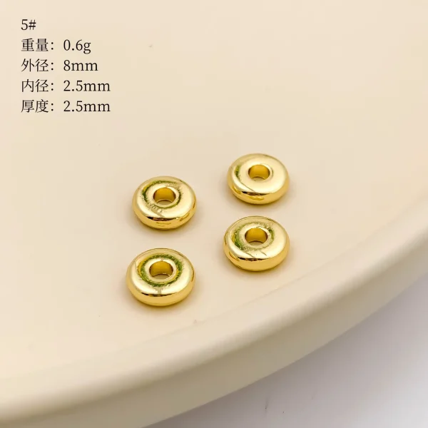 Moyamiya Gold Plated Metal Material Jewelry Clasps Necklace Bracelet Heart Butterfly Beads Loose Handmade DIY Accessorie