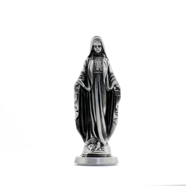 Catholic Statuette Creative Retro Alloy Maria Car Ornaments for Home Desktop Decoration Jewelry Crafts