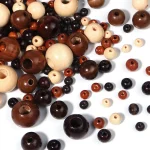 Natural Wooden Wood Beads Round Beads Jewelry Accessories Beads DIY Wholesale