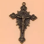 Sell Like Hot Cakes 4 Grams of Alloy Vintage Cross DIY Antique Silver Accessories Metal Jewelry Pendant - Image 3