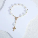 Baby Baptism Rose Rosary Beads Communion Gift Wedding Return Finger Chain Party Gift - Image 6