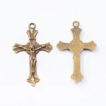 Cross Pendant Zinc Alloy Catholic Jesus Cross Pendant, Christian Religion Faith Charm DIY Jewelry Accessories - Image 5