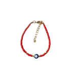 Colored Flowers Rice Beads Beaded Friendship Couple Eye Handmade Bracelet Bohemian Ins Bracelet - Image 5