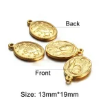 Mecrt Stainless Steel Virgin Mary Pendant Christian Catholic Holy Mother Charms Our Lady Accessories DIY Jewelry - Image 5