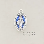 Blessed Virgin Mary Our Lady of Aparecida Oval Metal Christian Devotional DIY Catholic Religious Accessories Pendant - Image 6