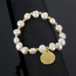 Natural Pearl Bead Bracelet Women Religious Priest Jewelry Elastic Stainless Steel Bead Bracelet Wholesale - Image 3