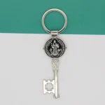 Catholic Saint Benedict Medal Keychain Medals Key Religious Key Holder Exorcism Christian Sacramental Medal Jewelry - Image 5