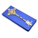 22*7cm Jerusalem Hand Cross Gold Plated Zinc Alloy Metal - Image 4