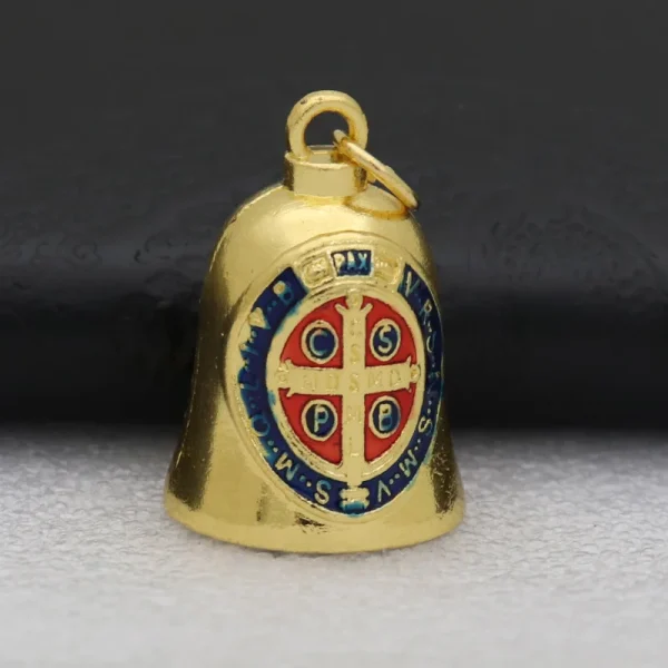 Vintage Small Metal Bell Guadalupe Pendant for Car Bag Decoration Jewelry Keychain Accessories