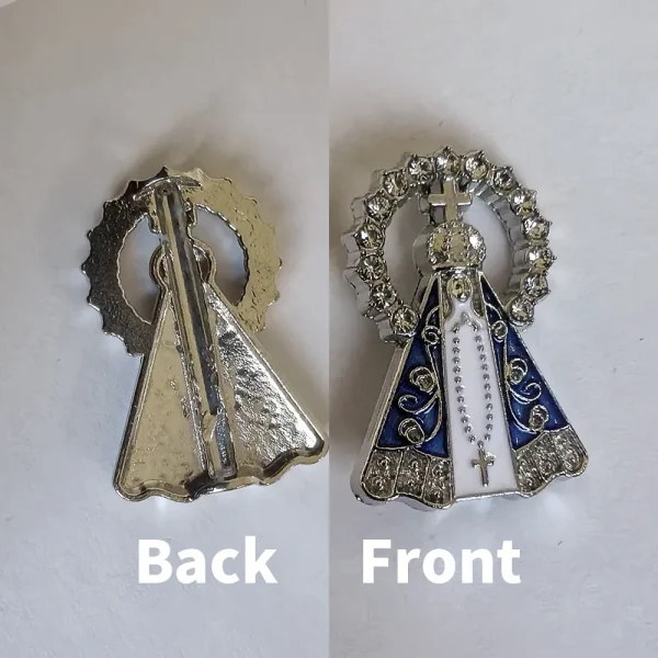 Wholesale Guadalupe Our Lady Guadalupe Rosary Bead Connector Single-Sided Gold Plated Oil Drop Jewelry Accessories Relig