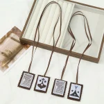 Religious Catholic Scapulars Pendant Brown Rope Clothing Accessories Holy Garment Scapular Wholesale - Image 3