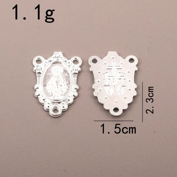 Oval tee pendant, wholesale from manufacturers, cross-border supply, retro metal jewelry pendant, rosary necklace pendan
