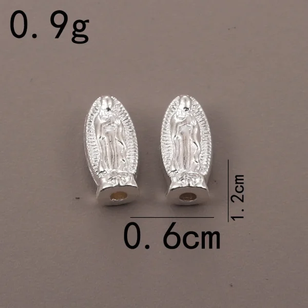Alloy Virgin Beaded Father Faith Through Hole Accessories DIY Beaded Bracelet Material Accessories