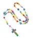 Rosary Beads Catholic Religious Children Necklace Christian Jesus Rosaries Holy Prayer Jewelry Knotted Rosary Supplies