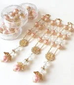 Prayer Beads Cross Pendant Rosary Bracelet Religion Christian Jewelry Pearl Rosary Bracelet Wholesale - Image 3
