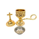 Mecrt Small Indoor Incense Burner Household Metal Alloy Exquisite East Sandalwood Charcoal Burner Wholesale - Image 4