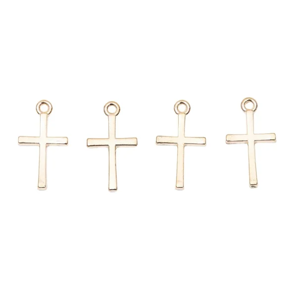 Retro Catholicism Religious Zinc Alloy Classic Charms for Making Cross Gift Couple Pendants Supplies Handmade Accessorie