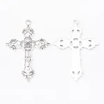 Copper Crucifix Cross Pendant Hollow Christian Cross Accessories Religious Cross Charms DIY for Jewelry Making - Image 2