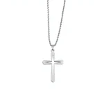 European American Cross-border Copper Crystal Cross Unisex Necklace Fashion Personalized Simple Starlight Hollow Pendant Box